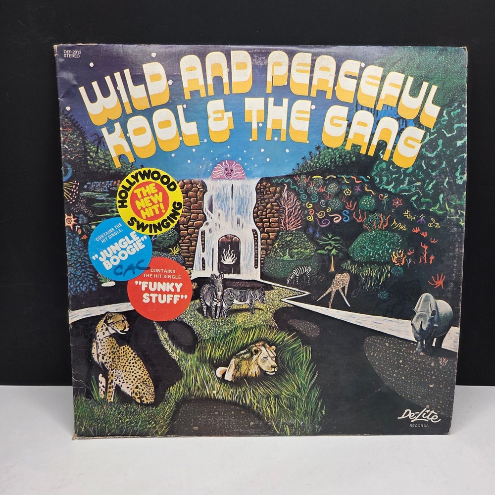 Kool & The Gang Wild and Peaceful Vinyl LP 1973 De-Lite Records Jungle Boogie 12